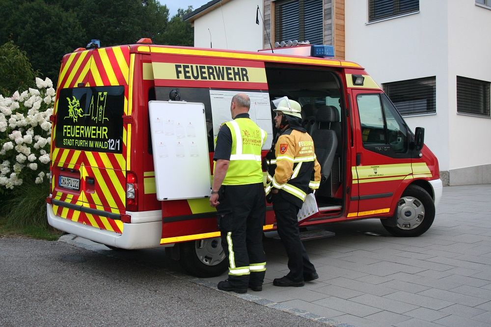 Die Feuerwehr Furth im Wald leistete erstmals Führungsunterstützung.